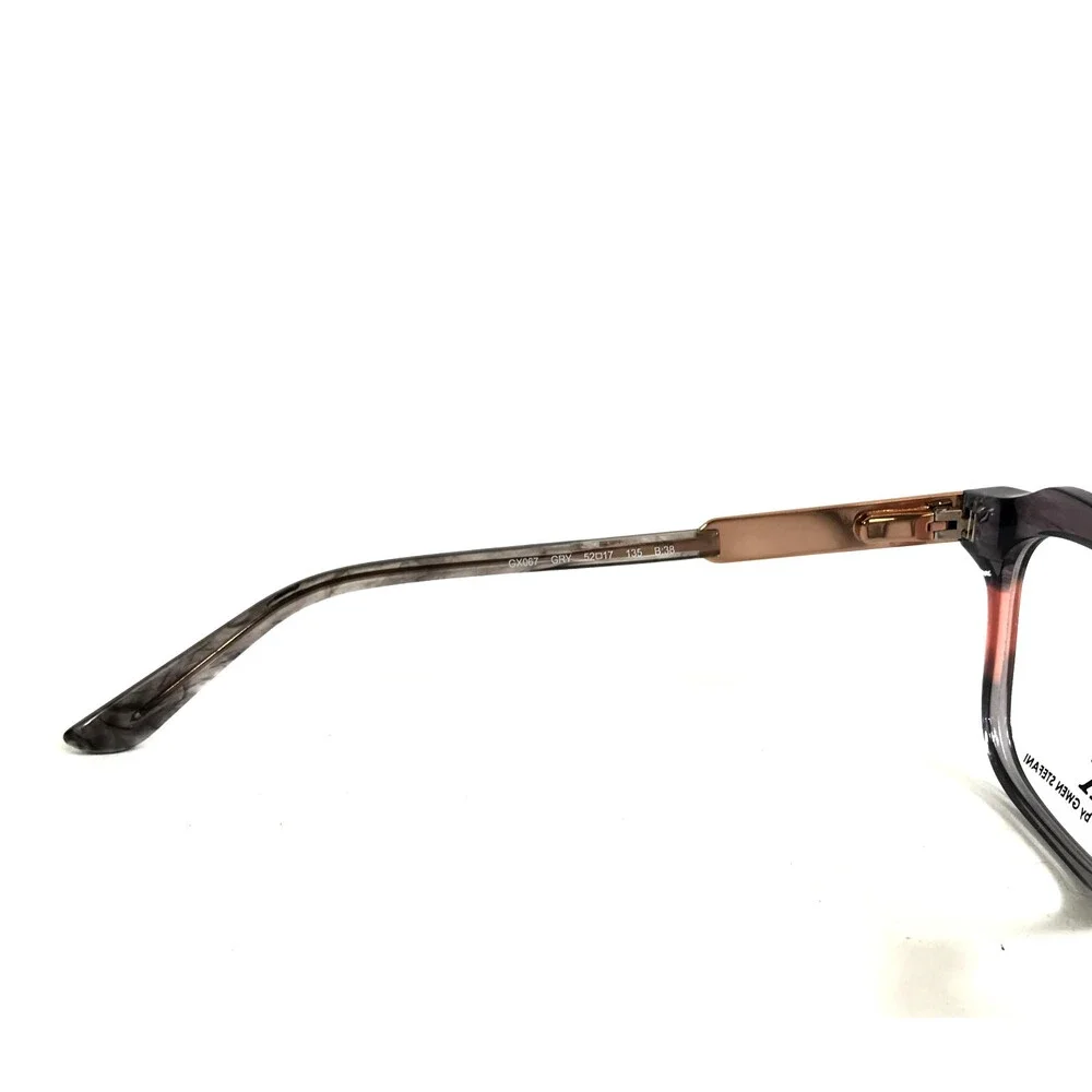GX by Gwen Stefani Eyeglasses Frames GX067 GRY Gray Pink Cat Eye 52-17-135
